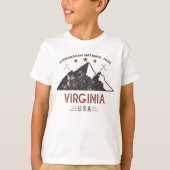 Vintager Shenandoah-Nationalpark Virginia T-Shirt (Vorderseite)