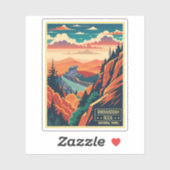 Vintager Shenandoah Rock Nationalpark Aufkleber (Blatt)