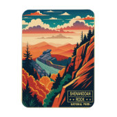 Vintager Shenandoah Rock Nationalpark Magnet (Vertikal)