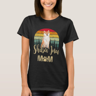 Vintager Shiba Inu Mama Hund liebt Muttertag T-Shirt