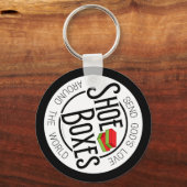 Vintager Shoebox Party Schlüsselanhänger (Rückseite)