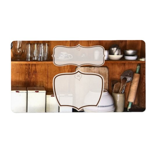 Vintager Shop / Bake Shop Aufkleber Etiketten (Vorne)
