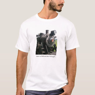 Vintager sich fortbewegender Eisenbahn-Zug T-Shirt