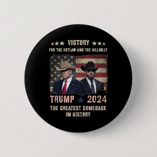 Vintager Sieg Trump Vance Wir gewannen Party der R Button