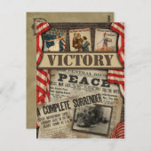 Vintager "Sieg" WWI-Scrapbook Postkarte (Vorne/Hinten)