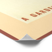 Vintager Siegesgarten Poster (Ecke)