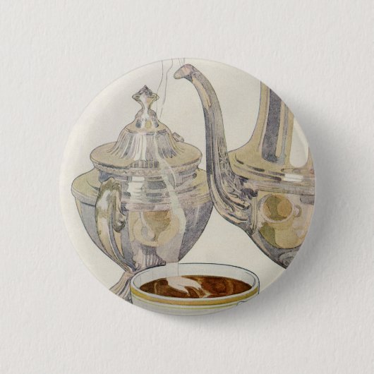 Vintager Silber-Kaffeeservice Button (Vorderseite)