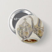 Vintager Silber-Kaffeeservice Button (Vorne & Hinten)