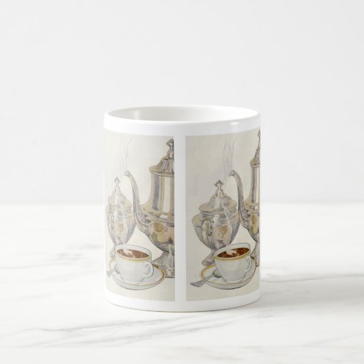 Vintager Silber-Kaffeeservice Kaffeetasse (Mittel)