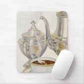 Vintager Silber-Kaffeeservice Mousepad (Mit Mouse)