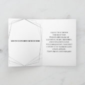 Vintager Silberner 25. Hochzeitstag Karte (Innenseite)