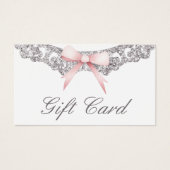 Vintager Silberrahmen, rosa Bugkarte (Vorderseite)