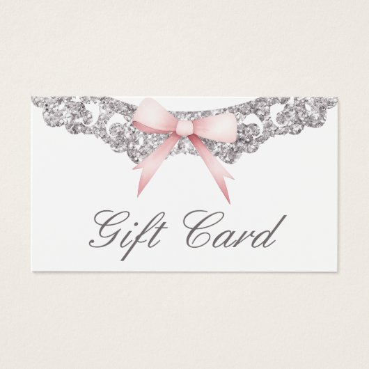 Vintager Silberrahmen, rosa Bugkarte (Vorderseite)