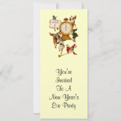 Vintager Silvester Einladung (Rückseite)