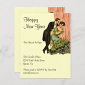Vintager Silvester Einladung (Vorne/Hinten)