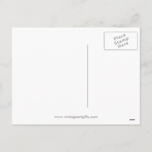 Vintager Silvester Postkarte (Rückseite)