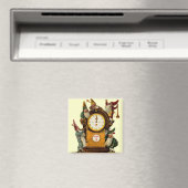 Vintager Silvester Square Magnet (In Situ (Geschirrspüler))