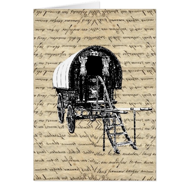 Vintager Sinti und Roma-Wagen (Vorne)