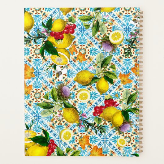 Vintager sizilianischer Zitronengarten Planer (Rückseite)