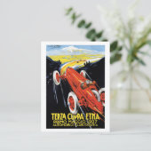 Vintager Sizilien-20er-Jahre-Rennwagen Grand Prix Postkarte (Stehend Vorderseite)