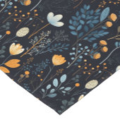 Vintager skandinavischer Blume Kurzer Tischläufer (Ecke)