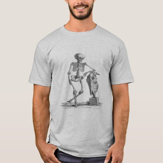 Vintager Skeleton Ringer-T - Shirt (Vorderseite)