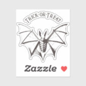 Vintager Skelettbastaufkleber Aufkleber (Blatt)