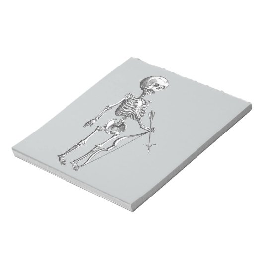 Vintager Skelettbogen Notizblock (Rotiert)