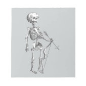 Vintager Skelettbogen Notizblock (Vorderseite)