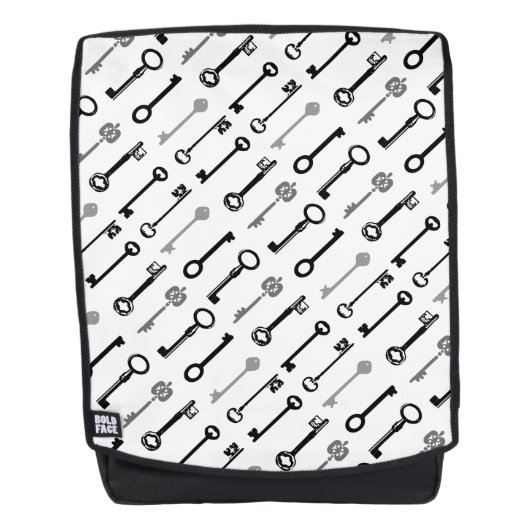 Vintager Skelettschlüssel-Backpack Rucksack (Vorderseite)