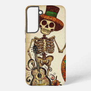 Vintager Skeletttag/Kürbistag der Toten Samsung Galaxy Hülle
