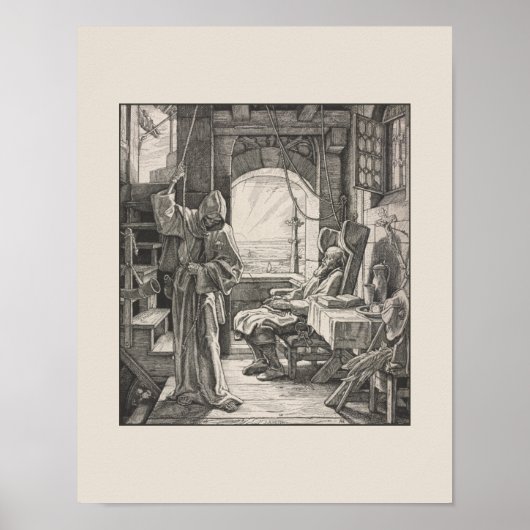 Vintager Skeletttanz 2 Tote Skulptur Poster (Vorne)