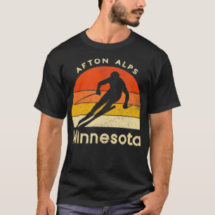 Vintager Ski Afton Alpen Minnesota T-Shirt
