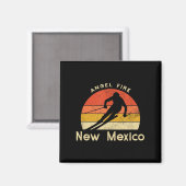 Vintager Ski Angel Fire New Mexico Berg Magnet (Vorderseite/Rückseite)