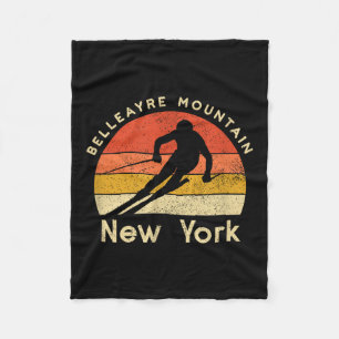 Vintager Ski Belleayre Berg New York Fleecedecke