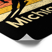 Vintager Ski Boyne Berg Michigan Poster (Ecke)