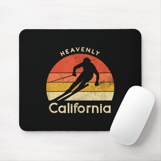 Vintager Ski Himmlisch California Mousepad (Mit Mouse)