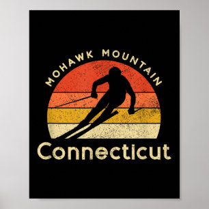 Vintager Ski Mohawk Berg Connecticut Poster