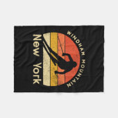 Vintager Ski Windham Mountain New York Fleecedecke (Vorderseite (Horizontal))