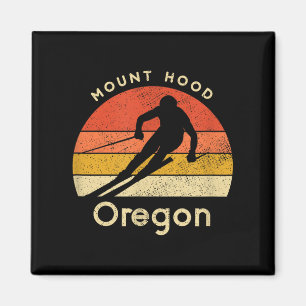 Vintager Skiberg Hood Oregon Berg Magnet