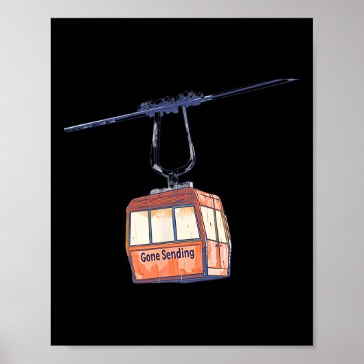 Vintager Skilift - Snowboard Gone Senden Poster (Vorne)