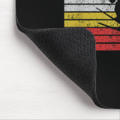 Vintager Skisportdesign Skier Jumping Mousepad (Ecke)
