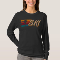Vintager Skisprung Retro Skier