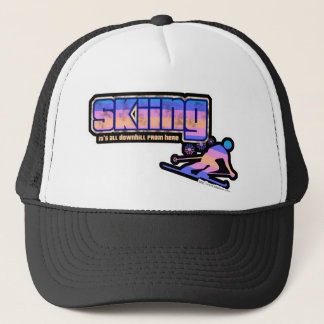 Vintager Skistiefendarm Truckerkappe