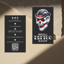 Vintager Skull Tattoo Shop