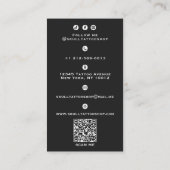 Vintager Skull Tattoo Shop Visitenkarte (Rückseite)