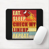 Vintager Sleep Karo Mein Lineup Wiederholung Fanta Mousepad (Mit Mouse)