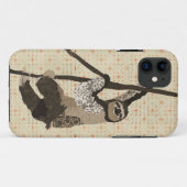 Vintager Sloth iPhone Fall Case-Mate iPhone Hülle (Rückseite (Horizontal))