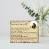 Vintager Smaragdgrüner Herz-Blattbaum Postkarte (Stehend Vorderseite)