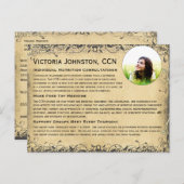 Vintager Smaragdgrüner Herz-Blattbaum Postkarte (Vorne/Hinten)